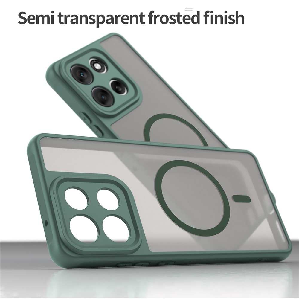 Case matný gelový obal s MagSafe na Motorola Moto G86 5G - zelený