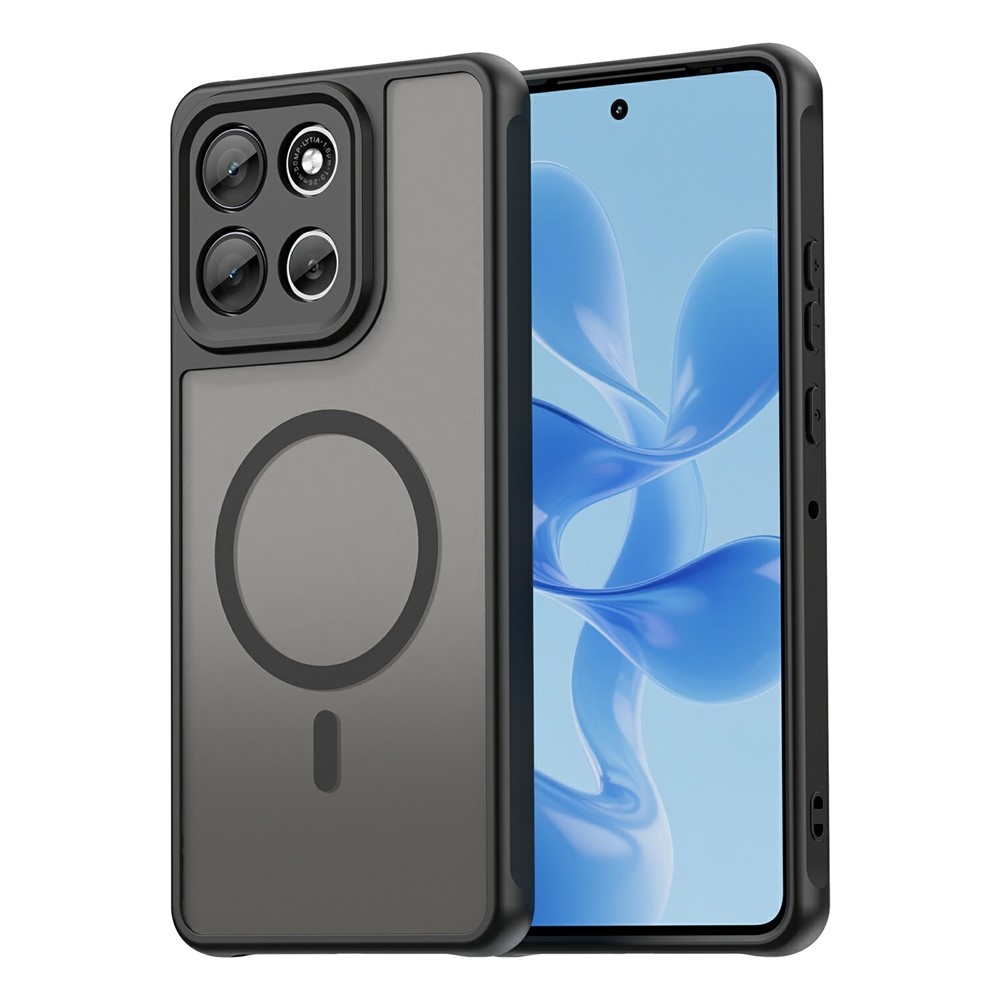 Case matný gelový obal s MagSafe na Motorola Moto G86 Power 5G - černý