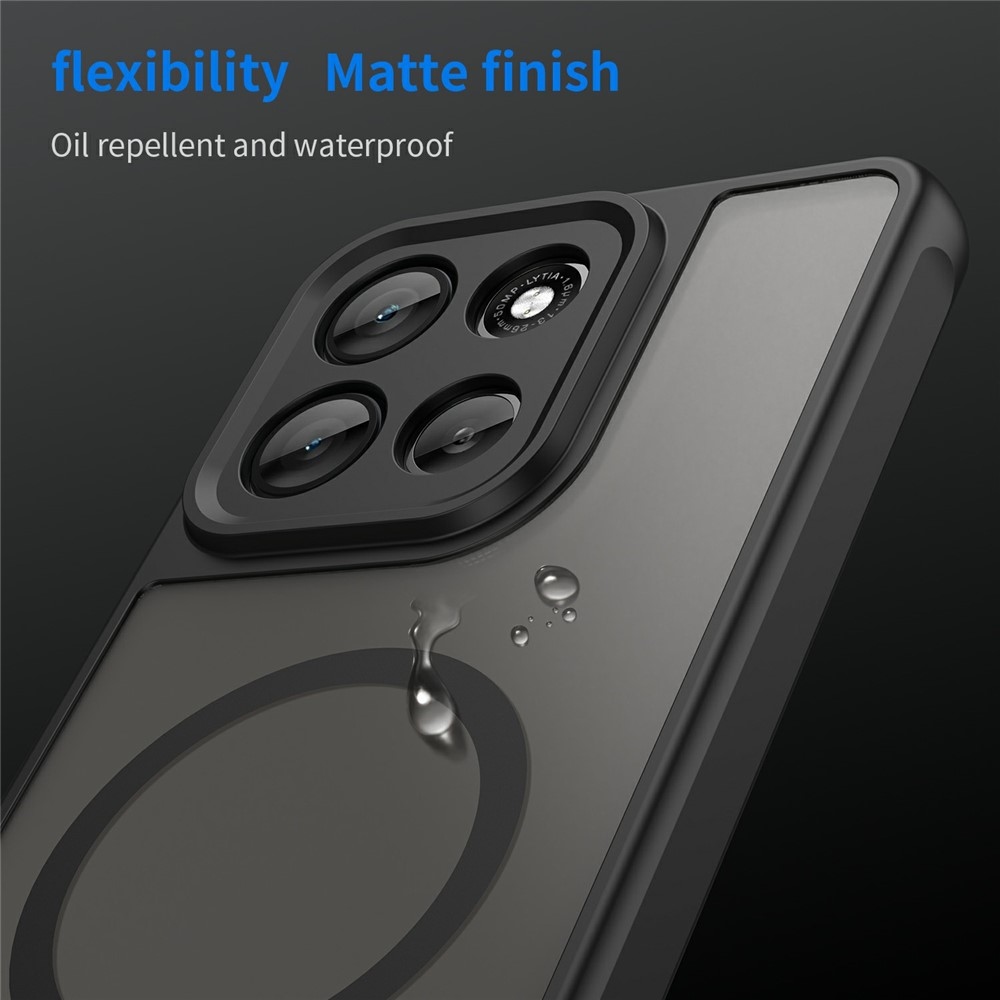 Case matný gelový obal s MagSafe na Motorola Moto G86 Power 5G - černý
