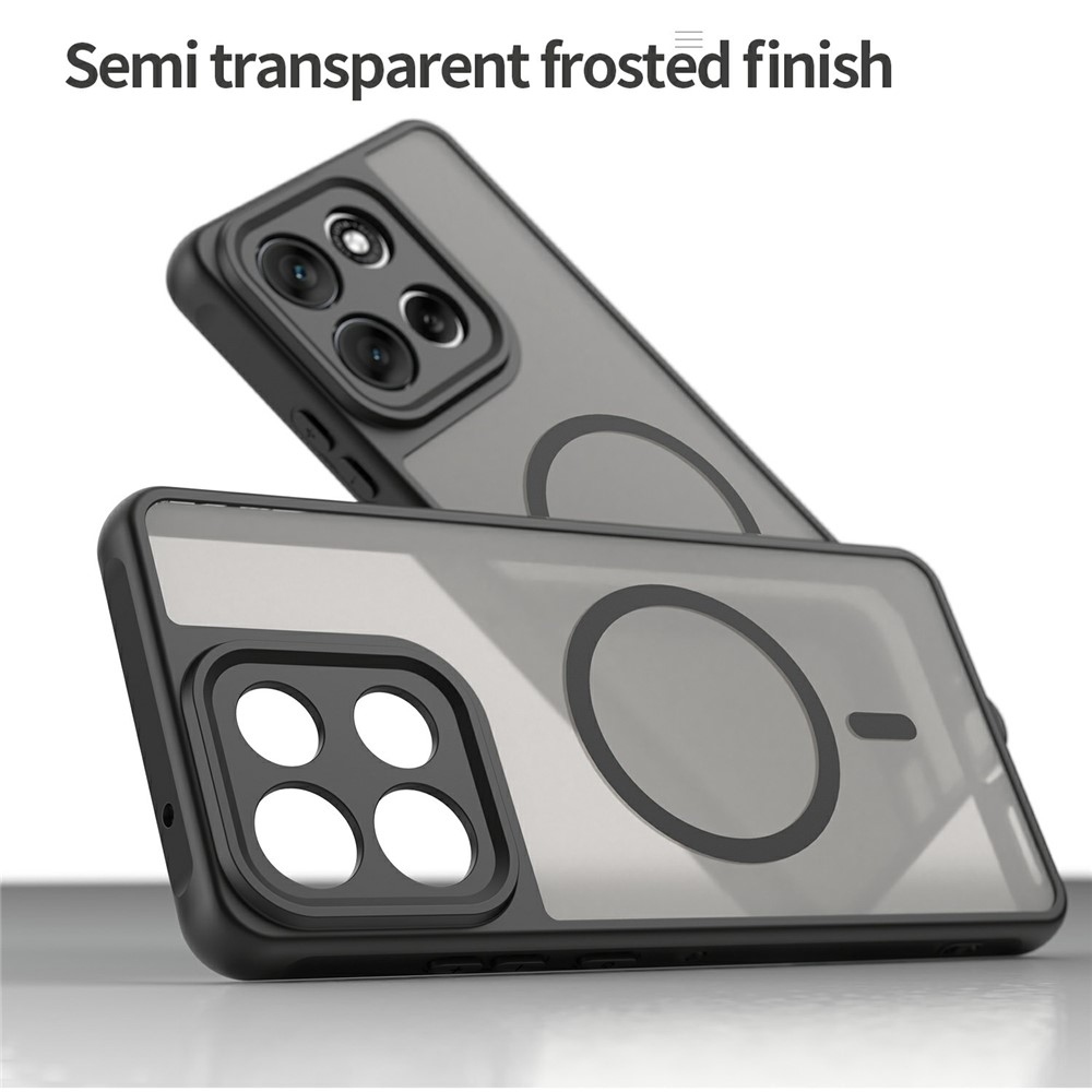 Case matný gelový obal s MagSafe na Motorola Moto G86 Power 5G - černý