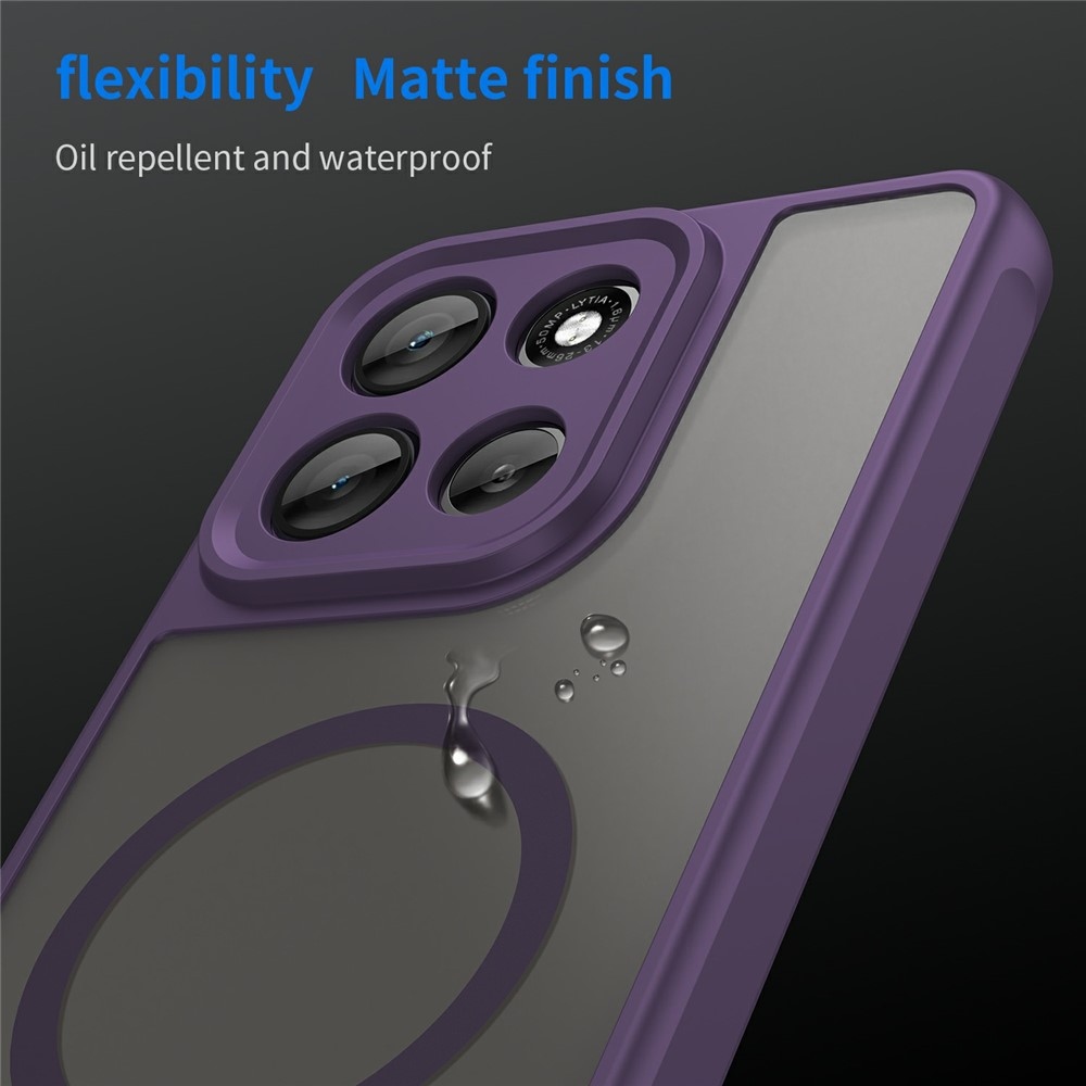 Case matný gelový obal s MagSafe na Motorola Moto G86 Power 5G - fialový