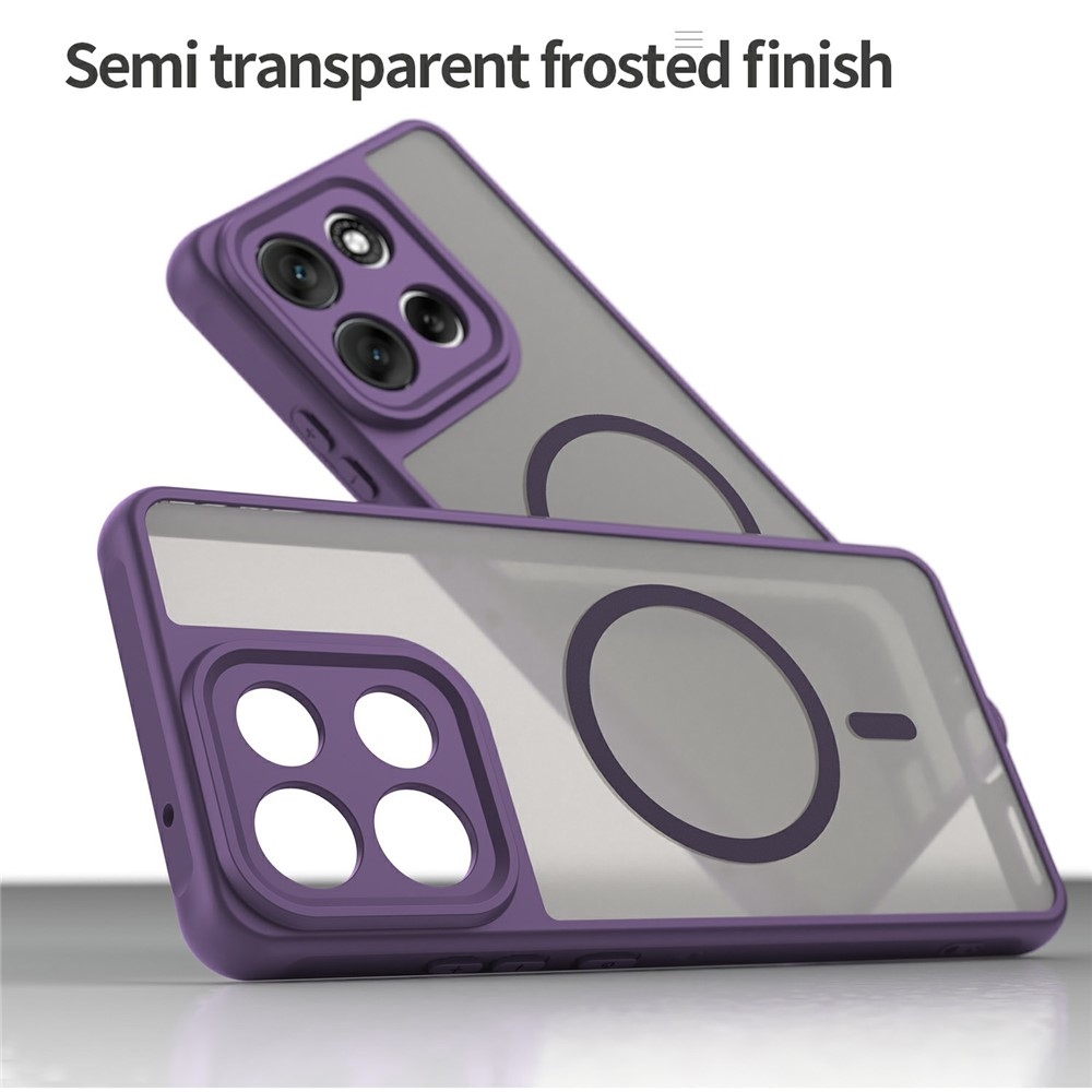 Case matný gelový obal s MagSafe na Motorola Moto G86 Power 5G - fialový