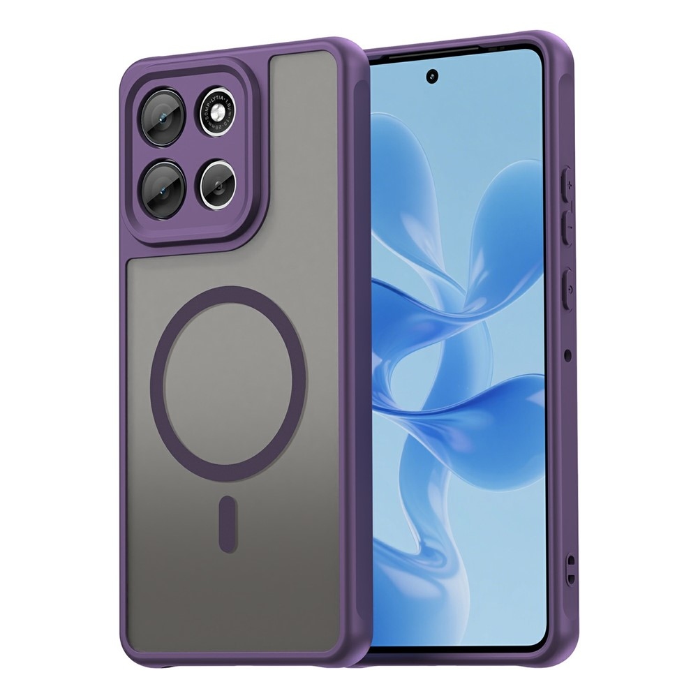 Case matný gelový obal s MagSafe na Motorola Moto G86 Power 5G - fialový