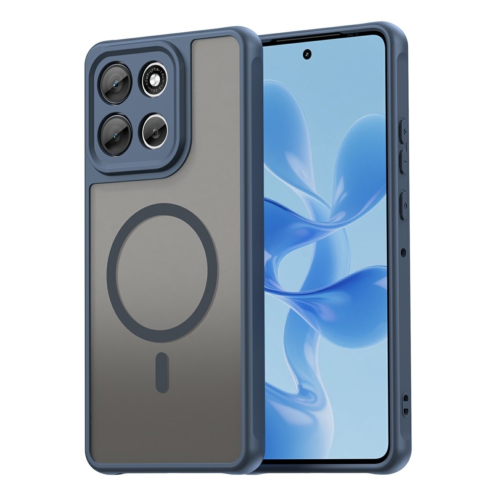 Case matný gelový obal s MagSafe na Motorola Moto G86 Power 5G - modrý