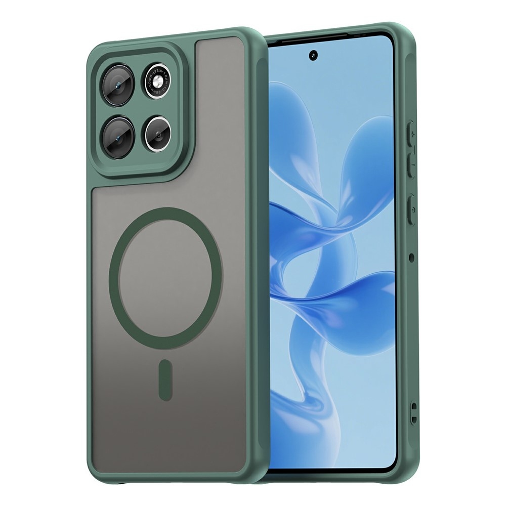 Case matný gelový obal s MagSafe na Motorola Moto G86 Power 5G - zelený