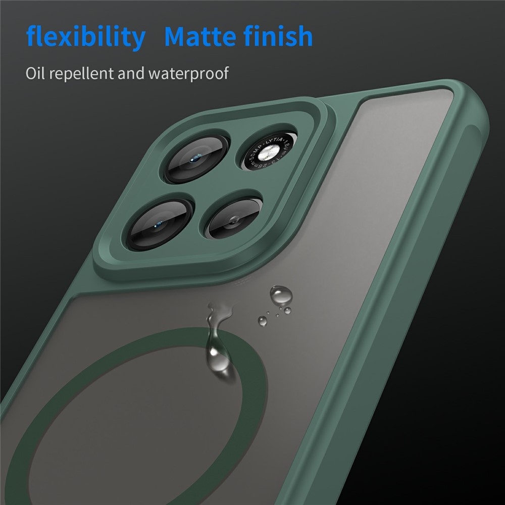 Case matný gelový obal s MagSafe na Motorola Moto G86 Power 5G - zelený