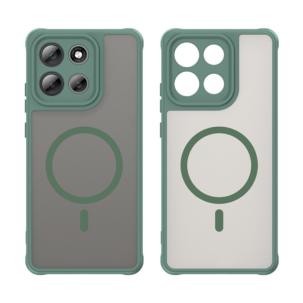 Case matný gelový obal s MagSafe na Motorola Moto G86 Power 5G - zelený