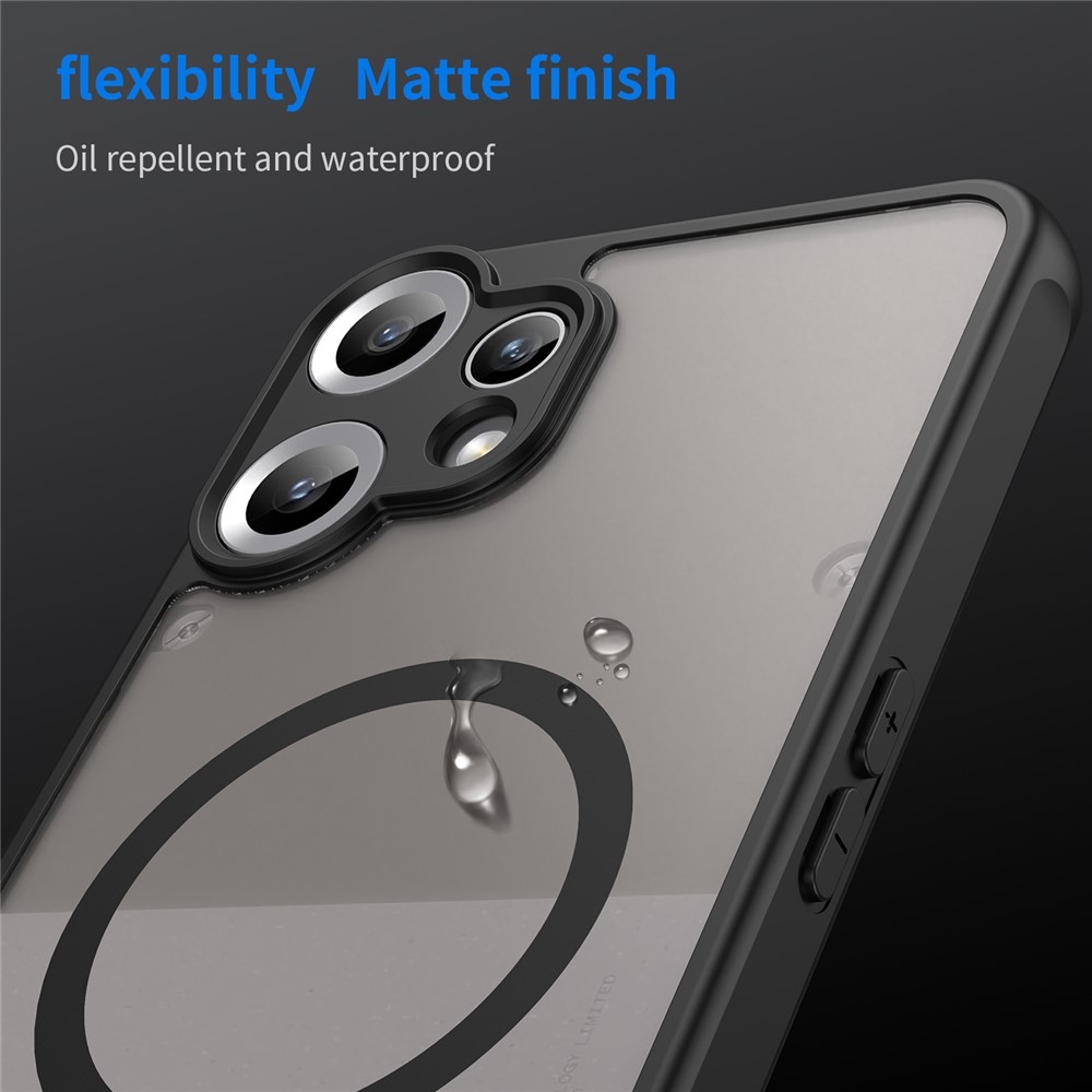 Case matný gelový obal s MagSafe na Nothing CMF Phone 2 Pro - černý