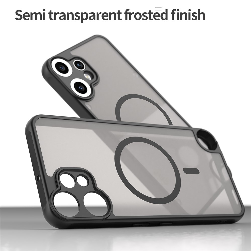 Case matný gelový obal s MagSafe na Nothing CMF Phone 2 Pro - černý