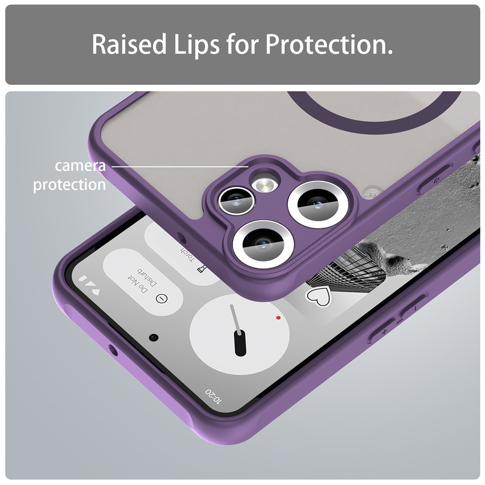 Case matný gelový obal s MagSafe na Nothing CMF Phone 2 Pro - fialový