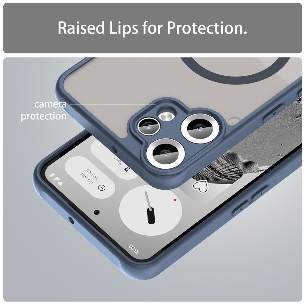 Case matný gelový obal s MagSafe na Nothing CMF Phone 2 Pro - modrý