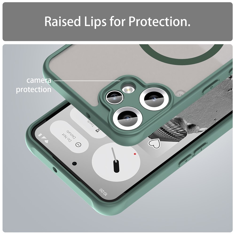Case matný gelový obal s MagSafe na Nothing CMF Phone 2 Pro - zelený