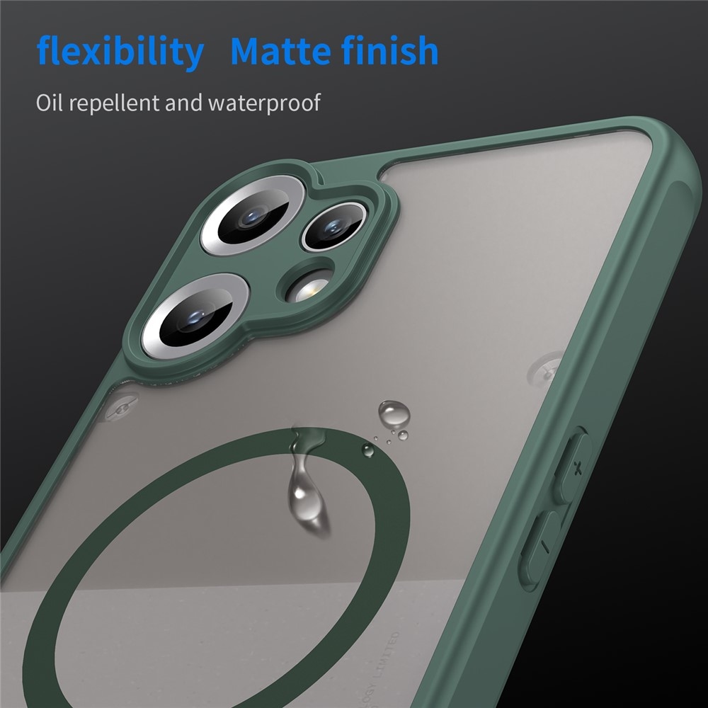 Case matný gelový obal s MagSafe na Nothing CMF Phone 2 Pro - zelený