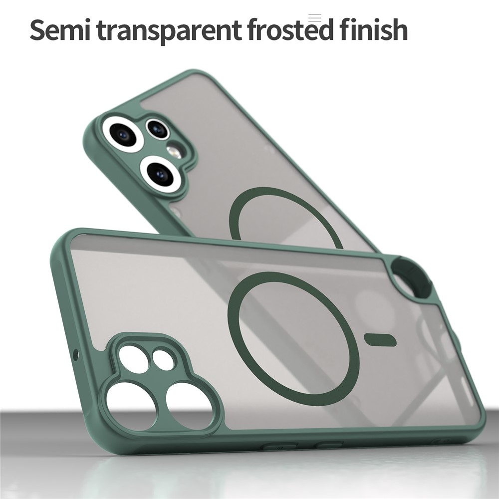 Case matný gelový obal s MagSafe na Nothing CMF Phone 2 Pro - zelený