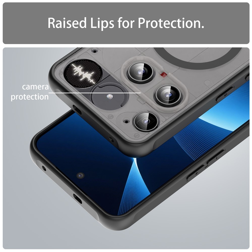 Case matný gelový obal s MagSafe na Nothing Phone (3) 5G - černý