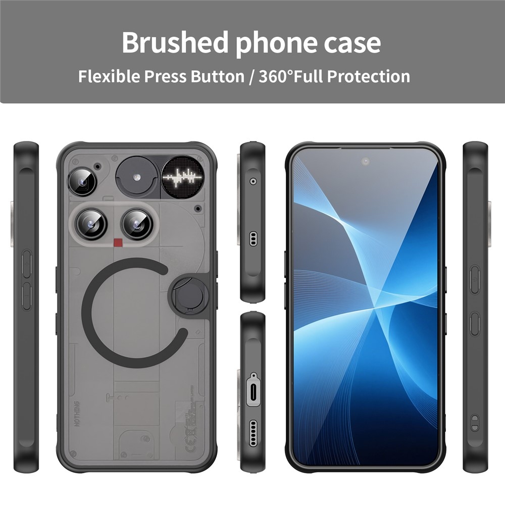 Case matný gelový obal s MagSafe na Nothing Phone (3) 5G - černý