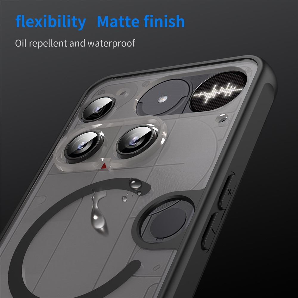 Case matný gelový obal s MagSafe na Nothing Phone (3) 5G - černý