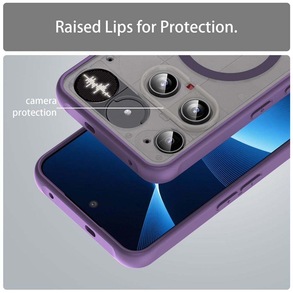 Case matný gelový obal s MagSafe na Nothing Phone (3) 5G - fialový