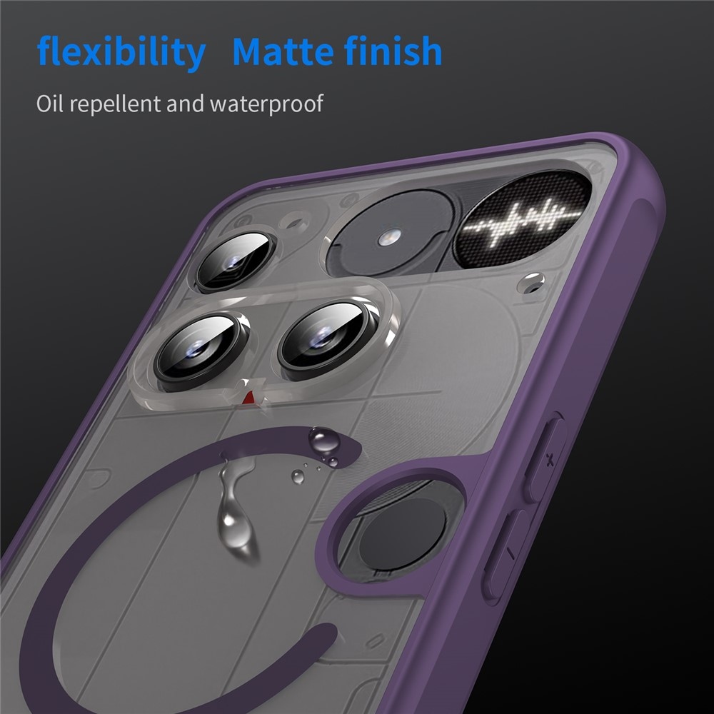 Case matný gelový obal s MagSafe na Nothing Phone (3) 5G - fialový