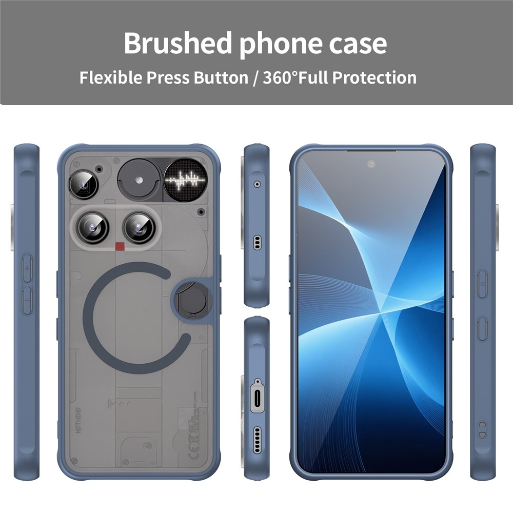 Case matný gelový obal s MagSafe na Nothing Phone (3) 5G - modrý