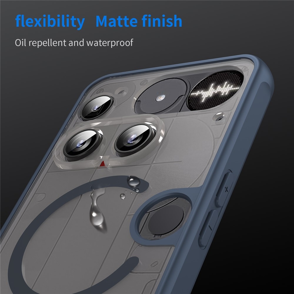 Case matný gelový obal s MagSafe na Nothing Phone (3) 5G - modrý