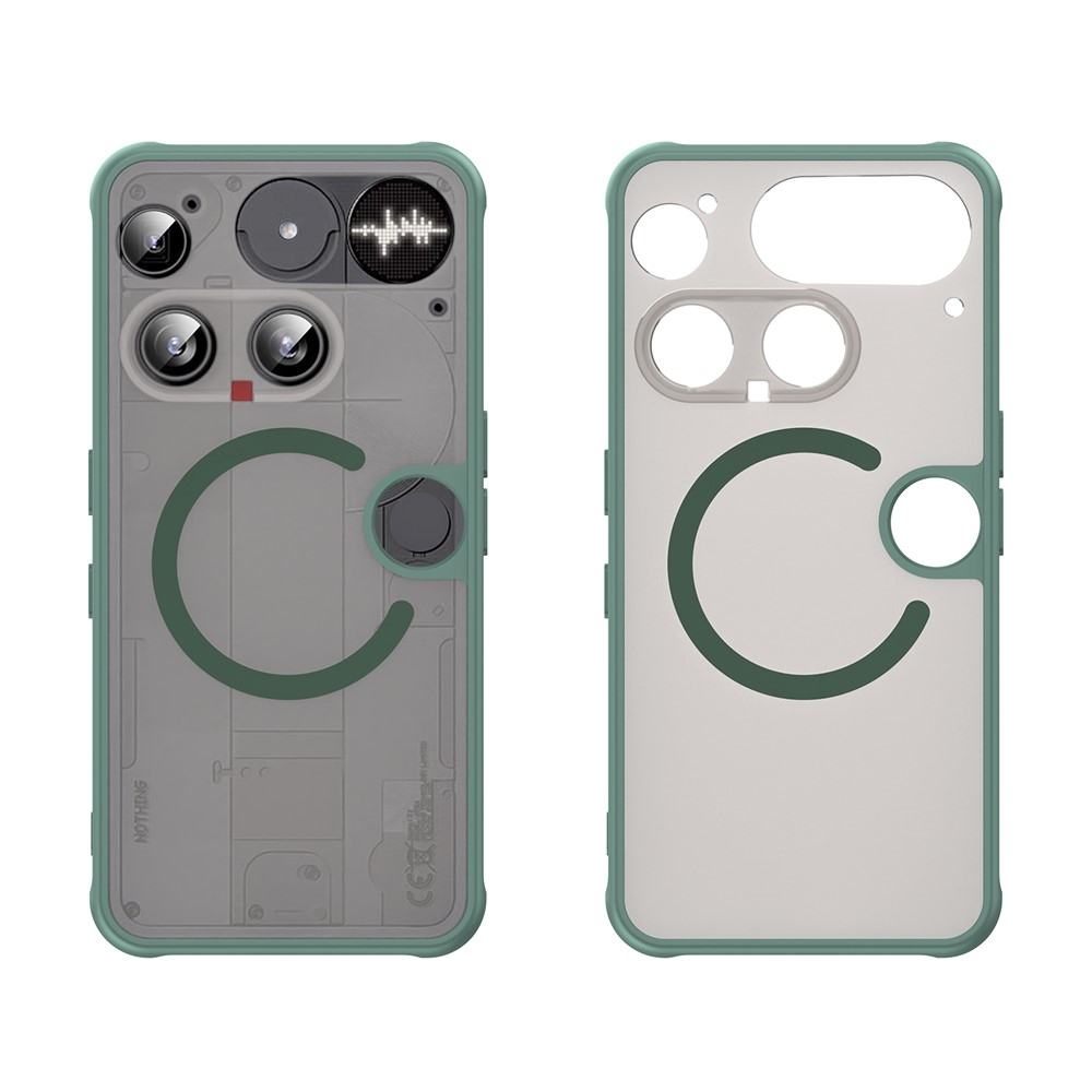 Case matný gelový obal s MagSafe na Nothing Phone (3) 5G - zelený