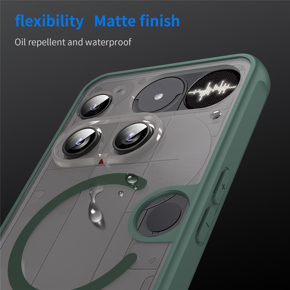 Case matný gelový obal s MagSafe na Nothing Phone (3) 5G - zelený