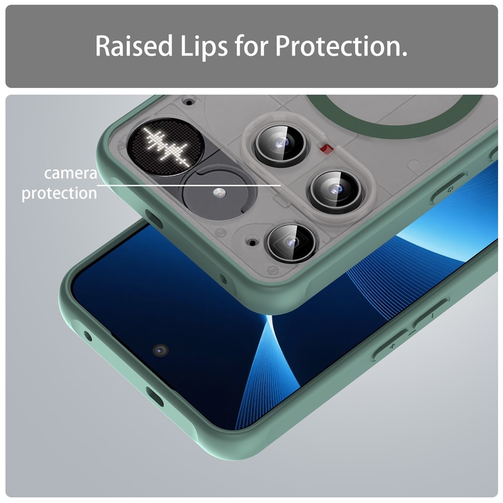 Case matný gelový obal s MagSafe na Nothing Phone (3) 5G - zelený