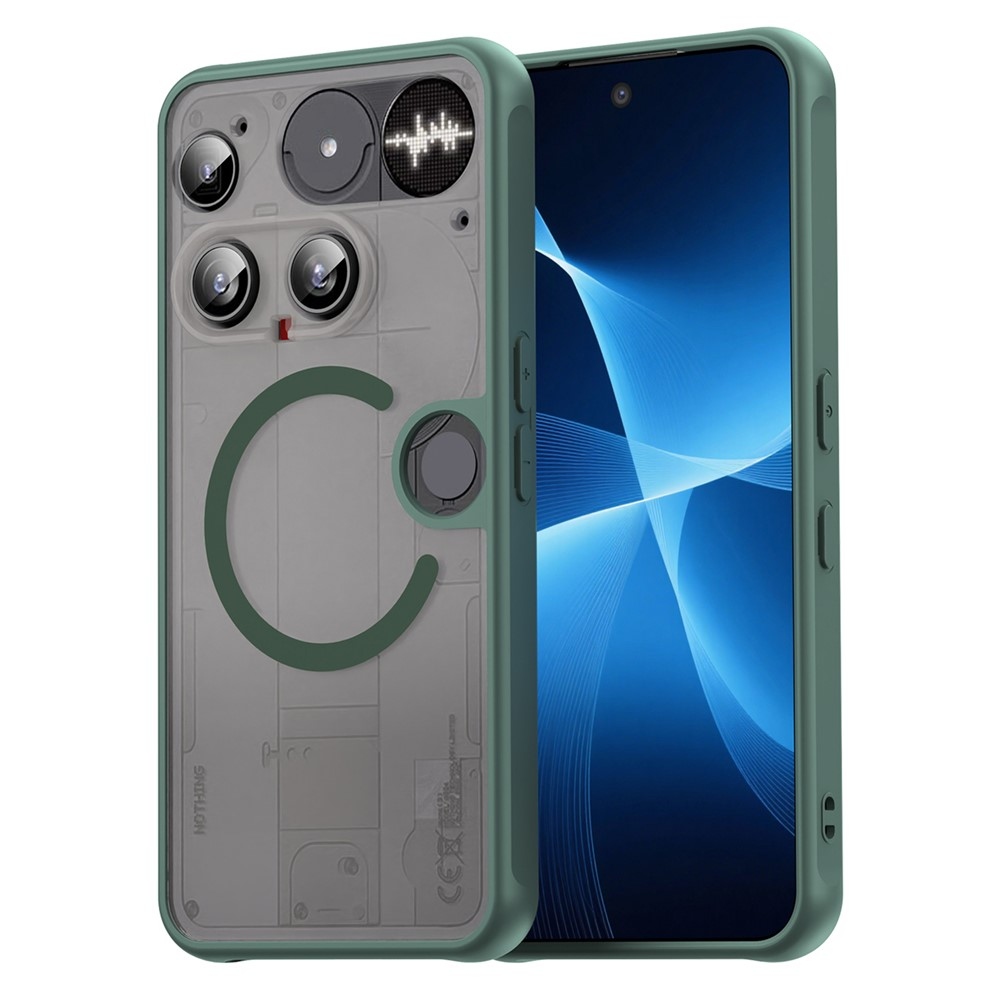 Case matný gelový obal s MagSafe na Nothing Phone (3) 5G - zelený