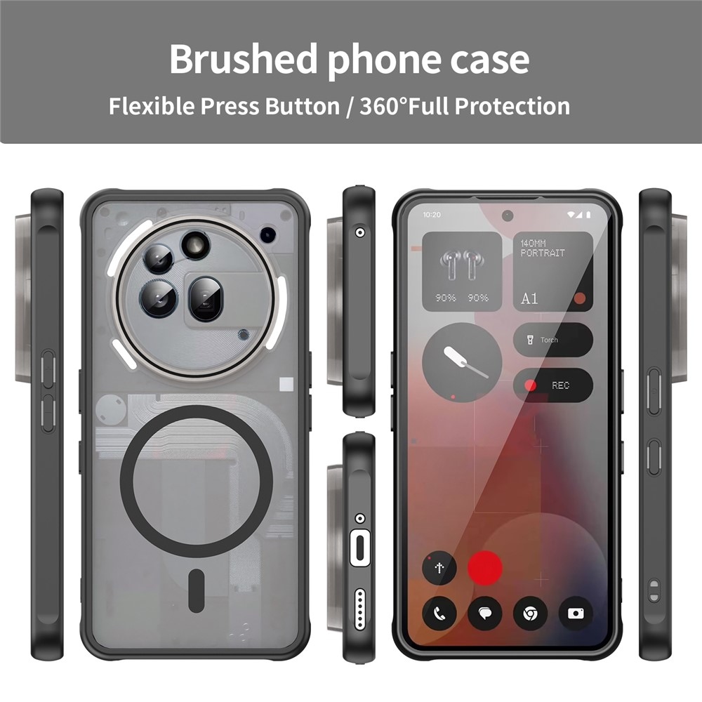 Case matný gelový obal s MagSafe na Nothing Phone (3a) Pro - černý