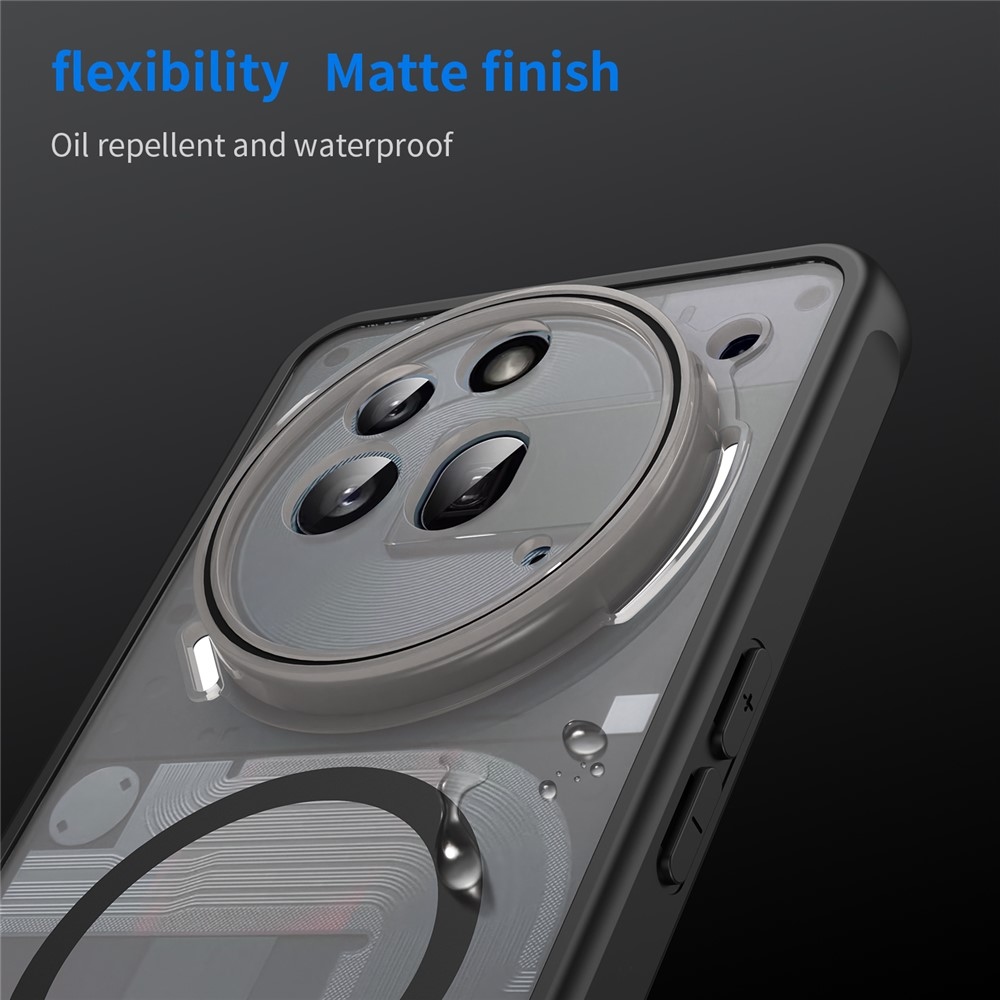 Case matný gelový obal s MagSafe na Nothing Phone (3a) Pro - černý