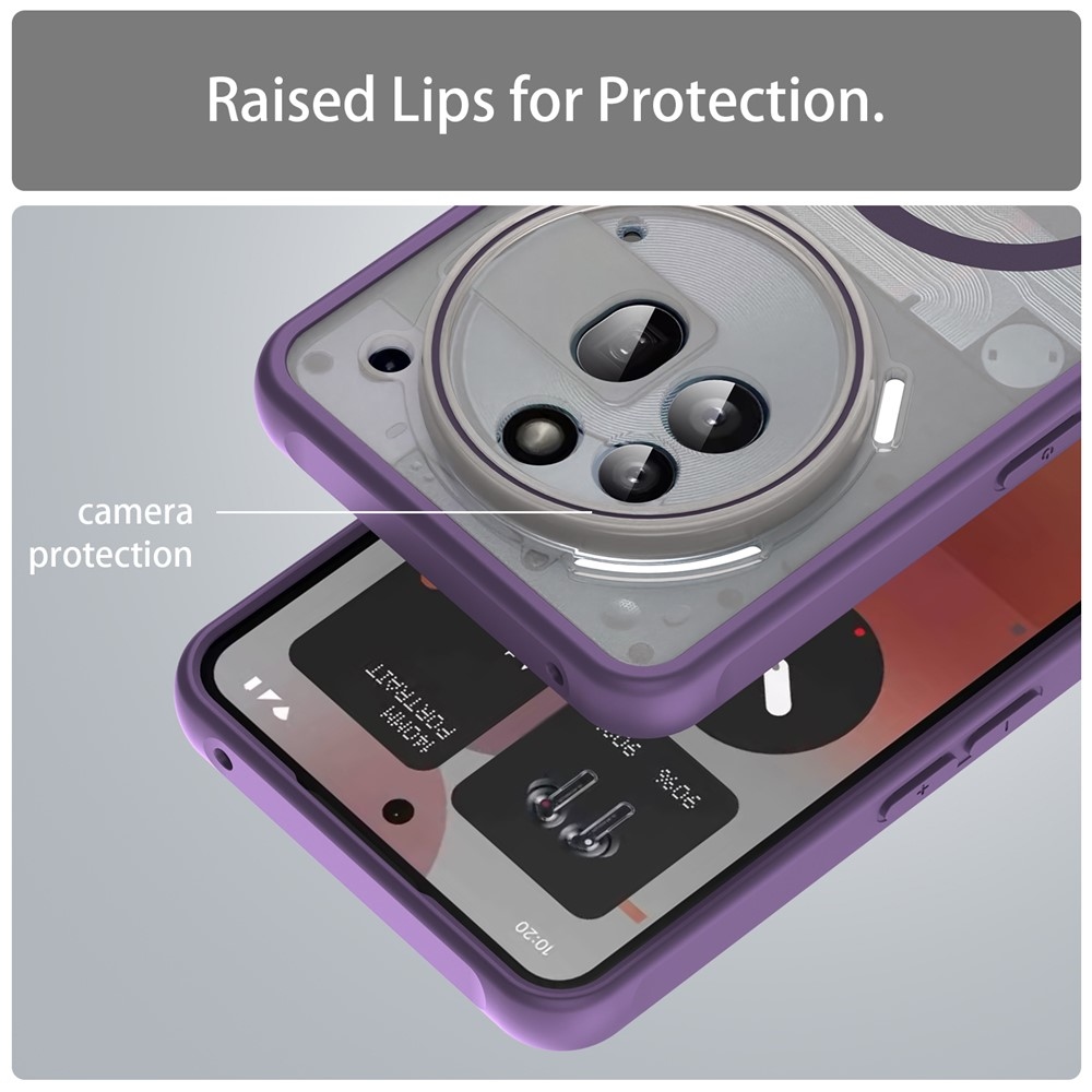 Case matný gelový obal s MagSafe na Nothing Phone (3a) Pro - fialový
