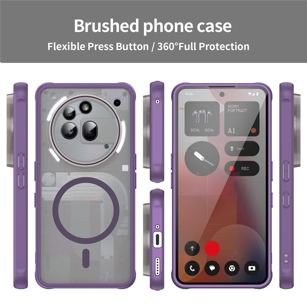 Case matný gelový obal s MagSafe na Nothing Phone (3a) Pro - fialový