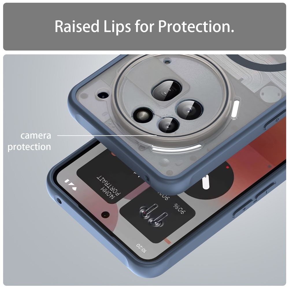 Case matný gelový obal s MagSafe na Nothing Phone (3a) Pro - modrý