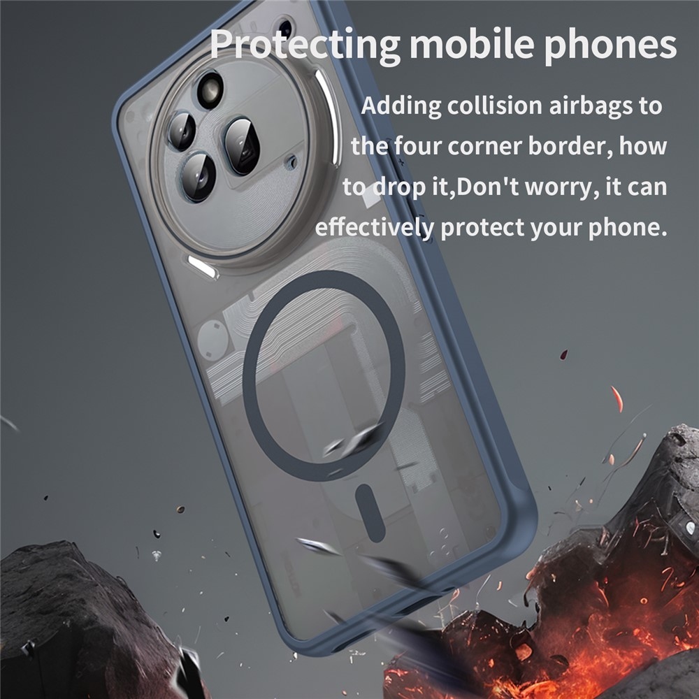 Case matný gelový obal s MagSafe na Nothing Phone (3a) Pro - modrý