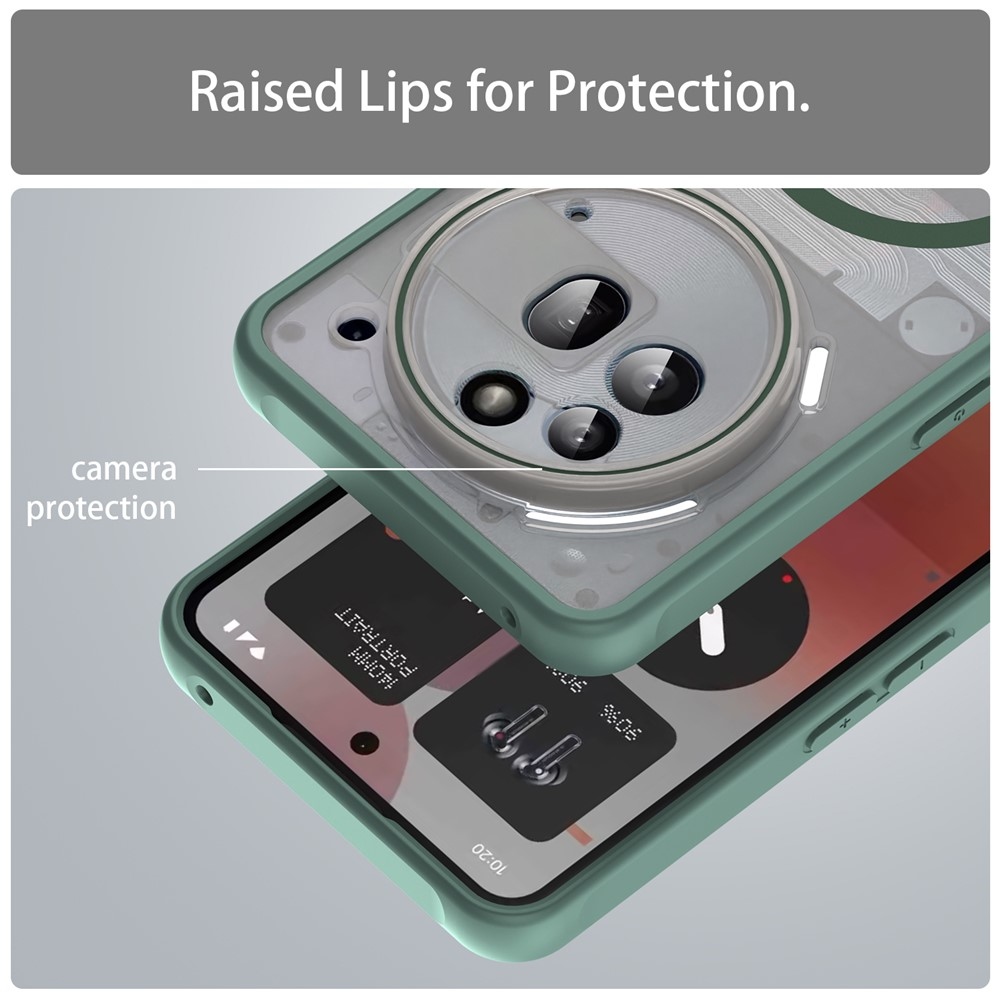 Case matný gelový obal s MagSafe na Nothing Phone (3a) Pro - zelený