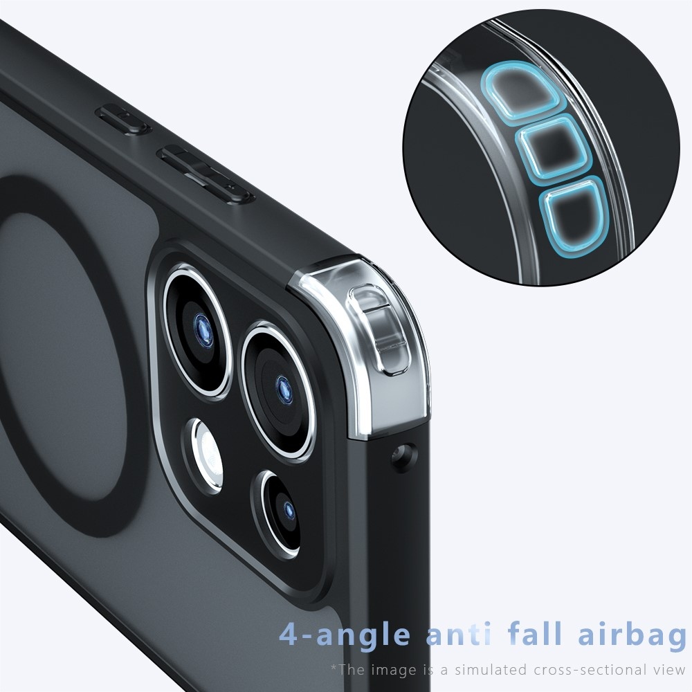 Case matný gelový obal s MagSafe na Oppo Reno 16 FS 5G - černý