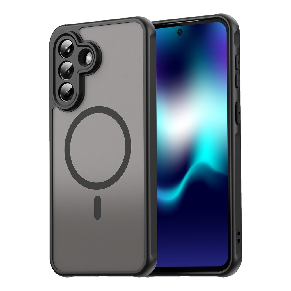 Case matný gelový obal s MagSafe na Samsung Galaxy A37 5G - černý