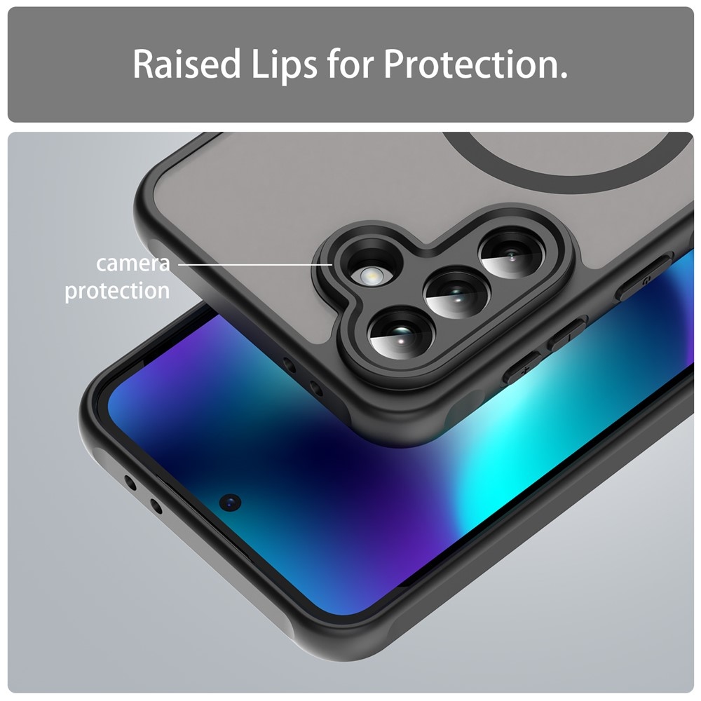 Case matný gelový obal s MagSafe na Samsung Galaxy A37 5G - černý