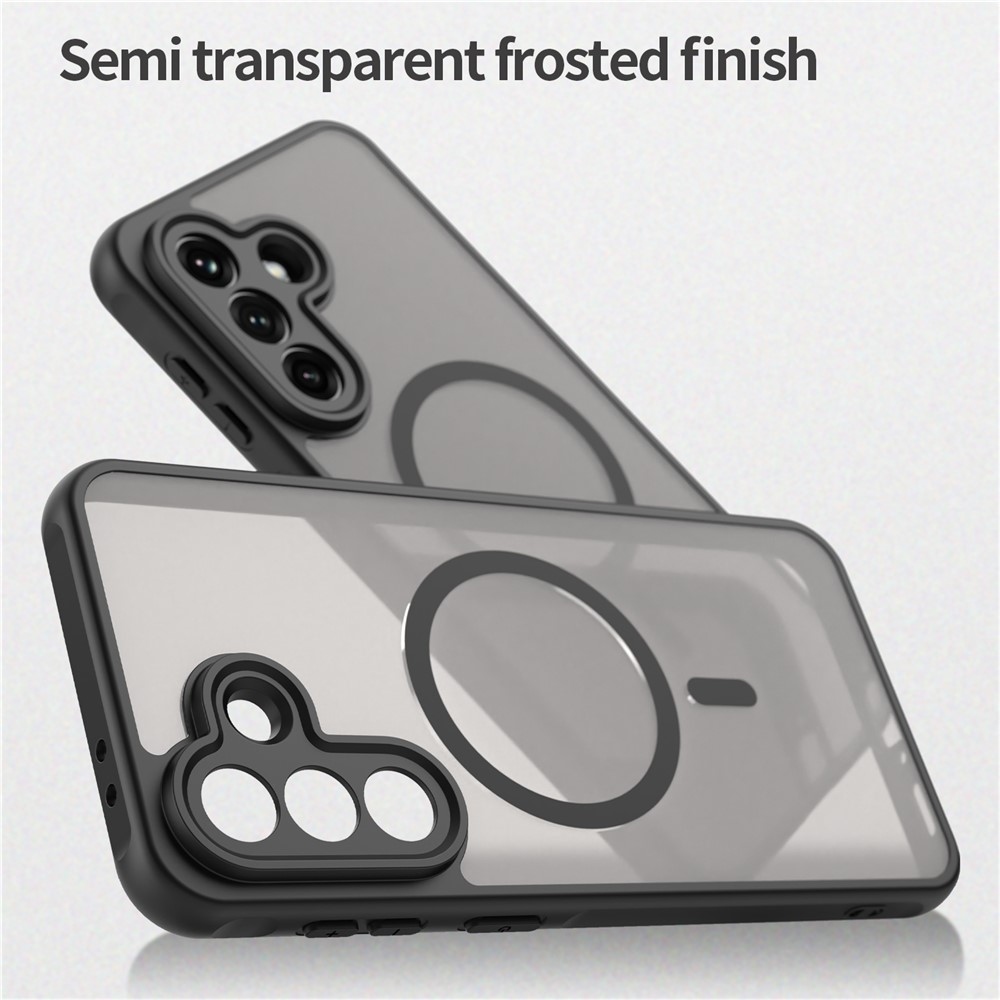 Case matný gelový obal s MagSafe na Samsung Galaxy A37 5G - černý