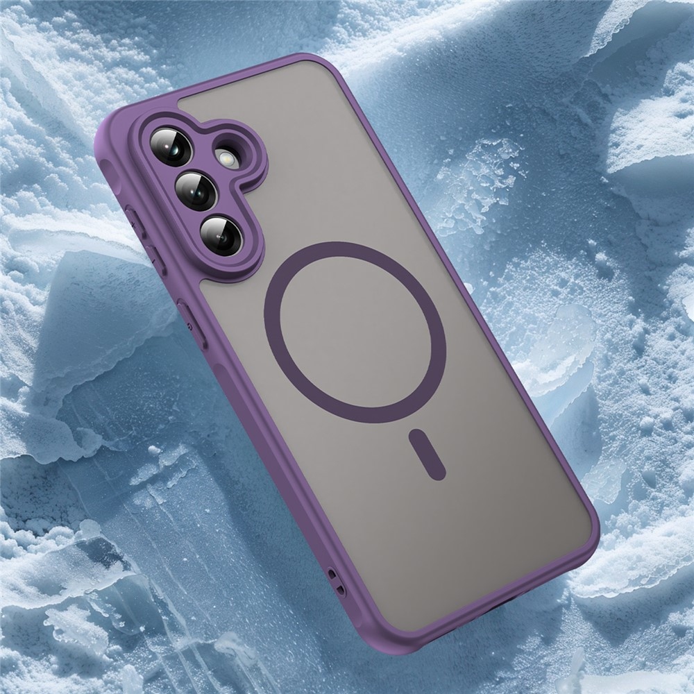 Case matný gelový obal s MagSafe na Samsung Galaxy A37 5G - fialový