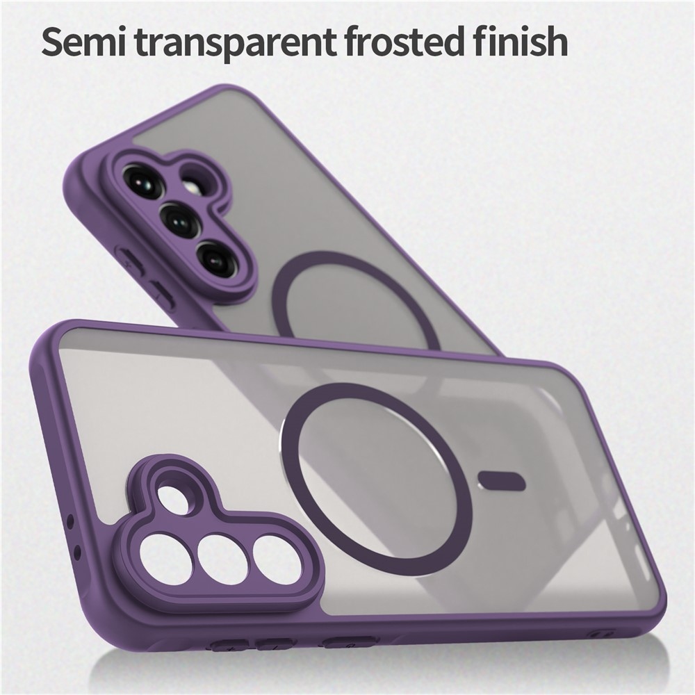 Case matný gelový obal s MagSafe na Samsung Galaxy A37 5G - fialový