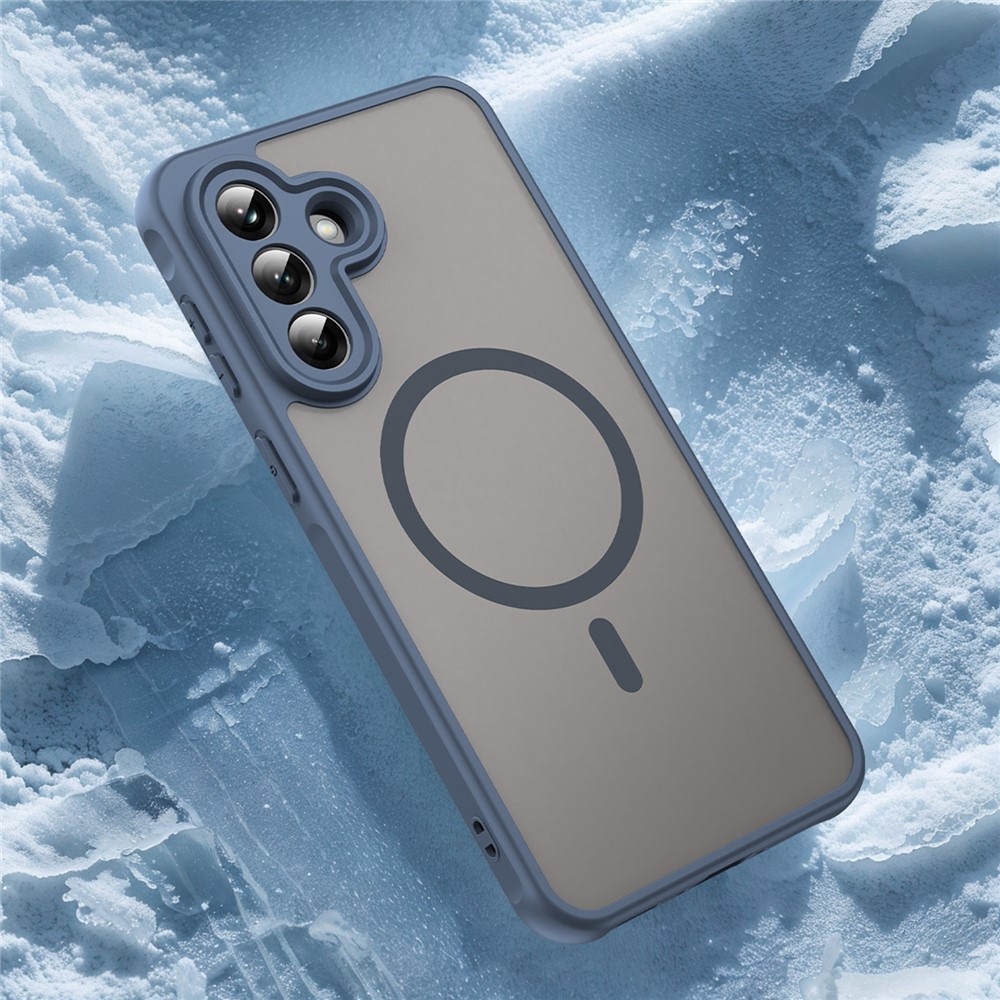 Case matný gelový obal s MagSafe na Samsung Galaxy A37 5G - modrý