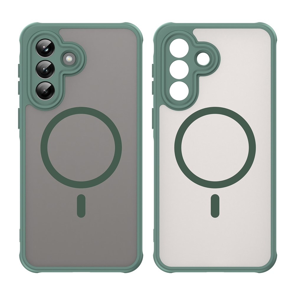 Case matný gelový obal s MagSafe na Samsung Galaxy A37 5G - zelený