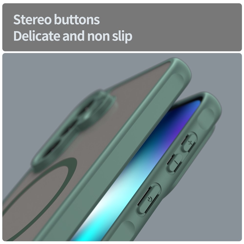 Case matný gelový obal s MagSafe na Samsung Galaxy A37 5G - zelený