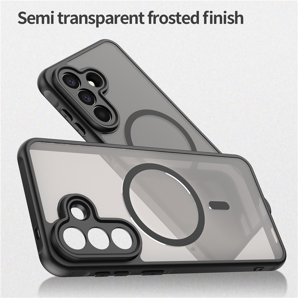 Case matný gelový obal s MagSafe na Samsung Galaxy A57 5G - černý