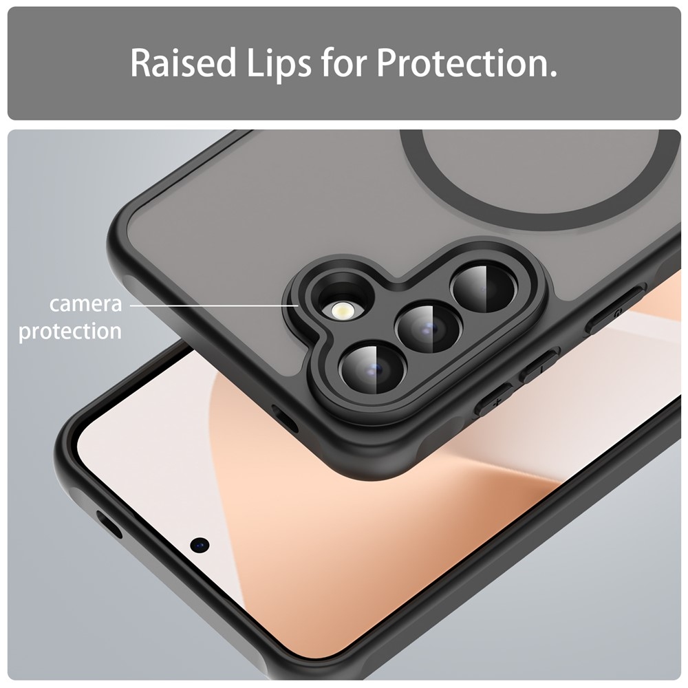 Case matný gelový obal s MagSafe na Samsung Galaxy A57 5G - černý