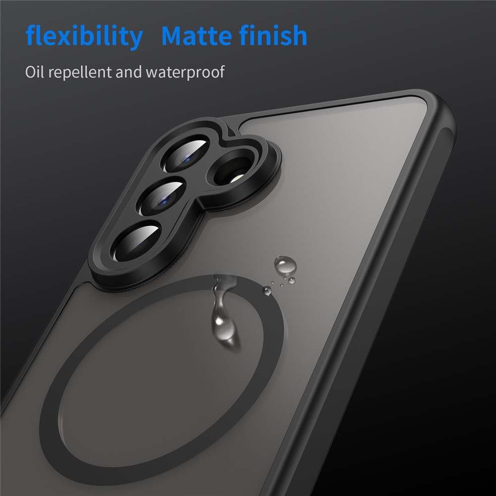 Case matný gelový obal s MagSafe na Samsung Galaxy A57 5G - černý