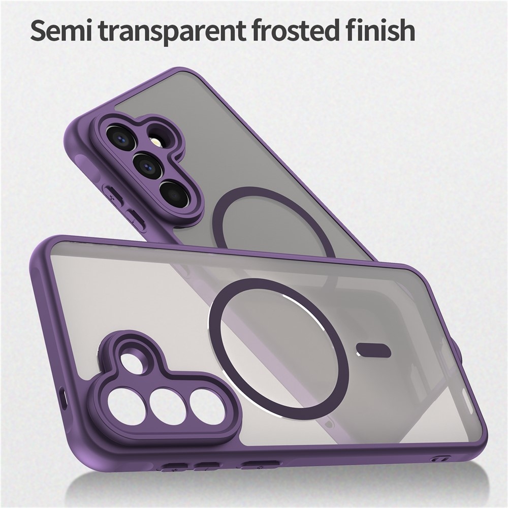 Case matný gelový obal s MagSafe na Samsung Galaxy A57 5G - fialový