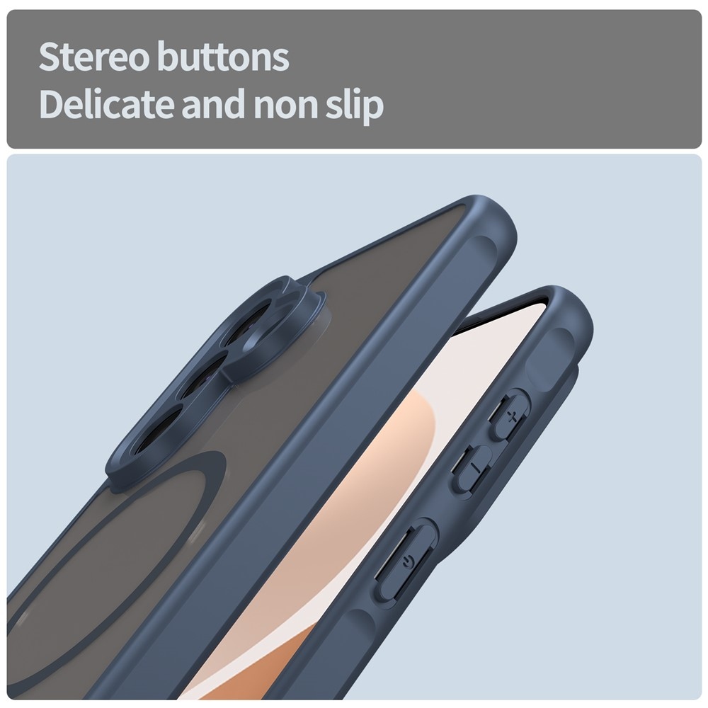 Case matný gelový obal s MagSafe na Samsung Galaxy A57 5G - modrý